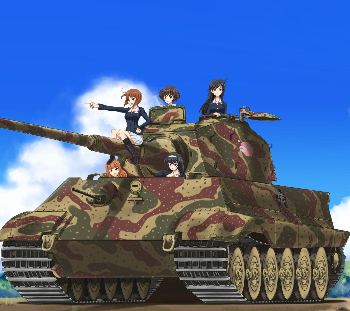 1440x1280 Girls und Panzer iPhone 5 and android wallpaper
