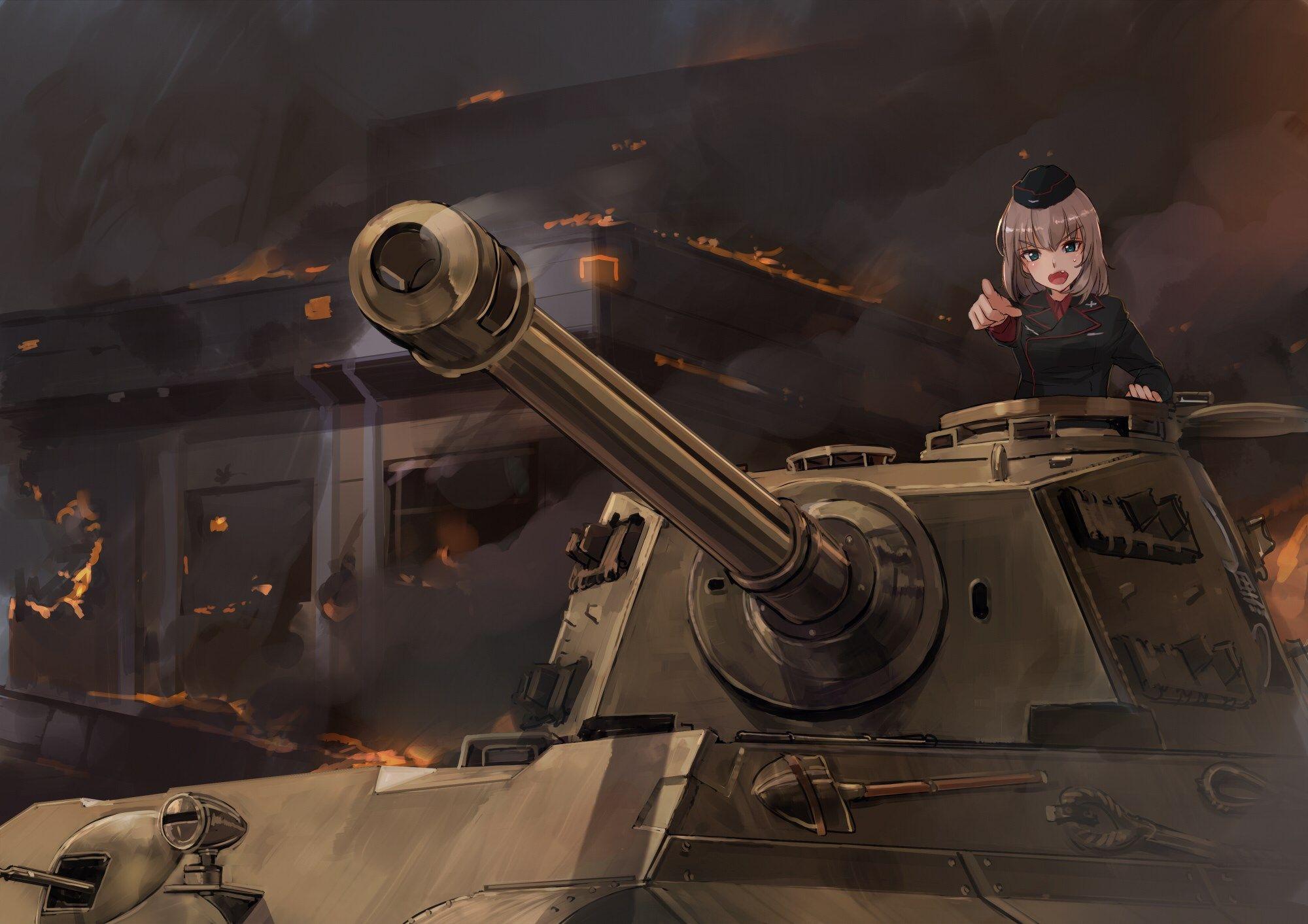 2000x1413 Girl Und Panzer Wallpaper Und Panzer Tiger Ii, Download