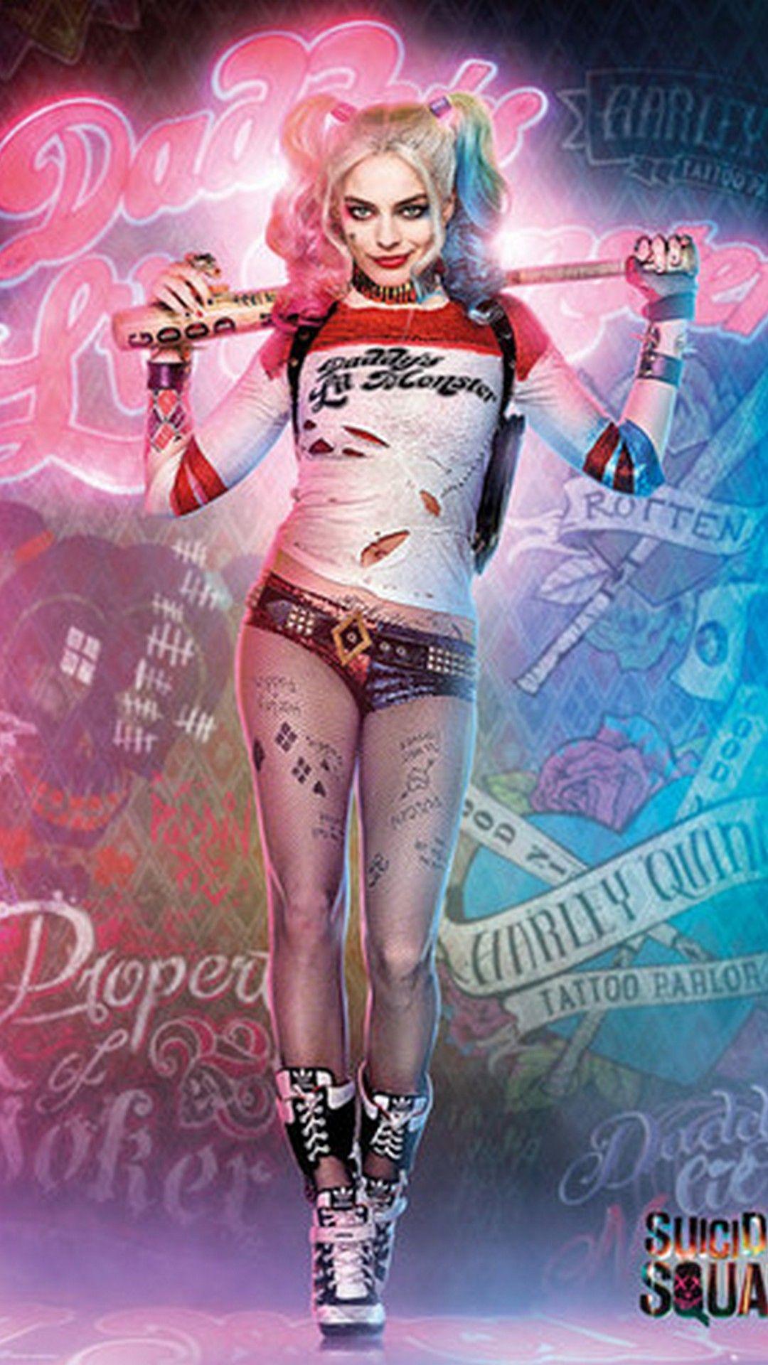 1080x1920 Harley Quinn Movie iPhone Wallpaper With Image Resolution