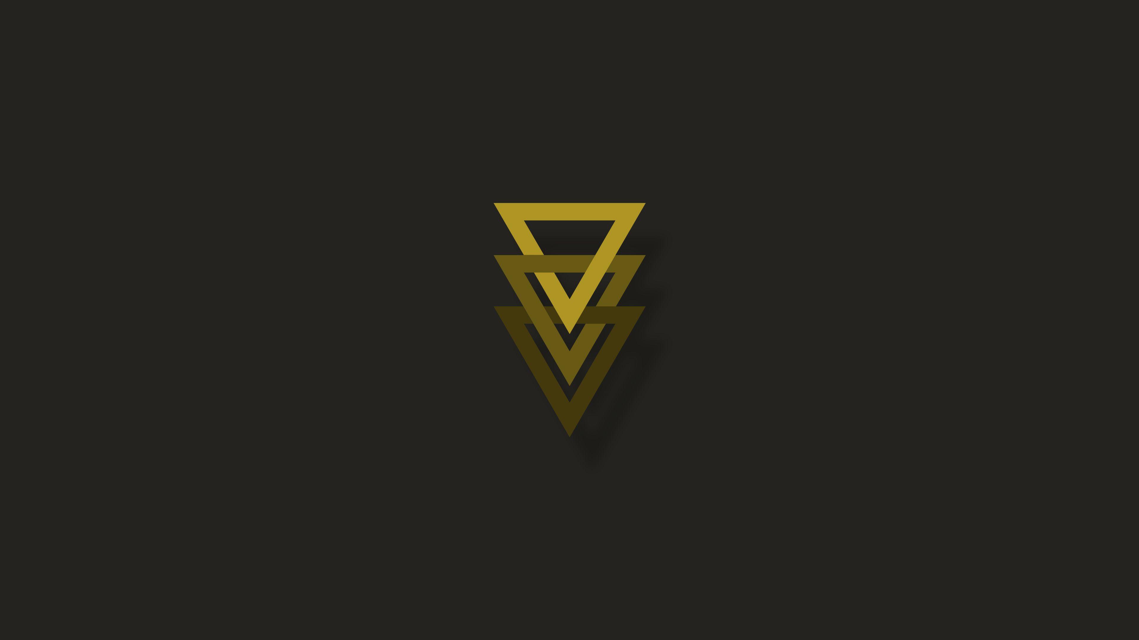3840x2160 Minimalism Triangle Geometry, HD Artist, 4k Wallpaper, Image