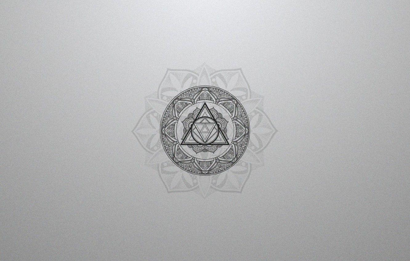 1332x850 Wallpaper Triangle, Minimal, Gray, Geometry, Triangle, Geometry