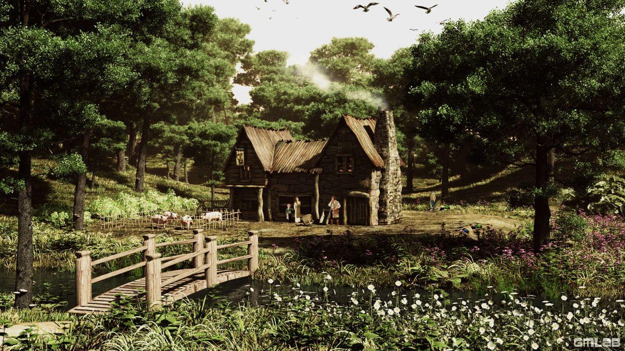 1244x700 Medieval Farmhouse wallpaperx1080
