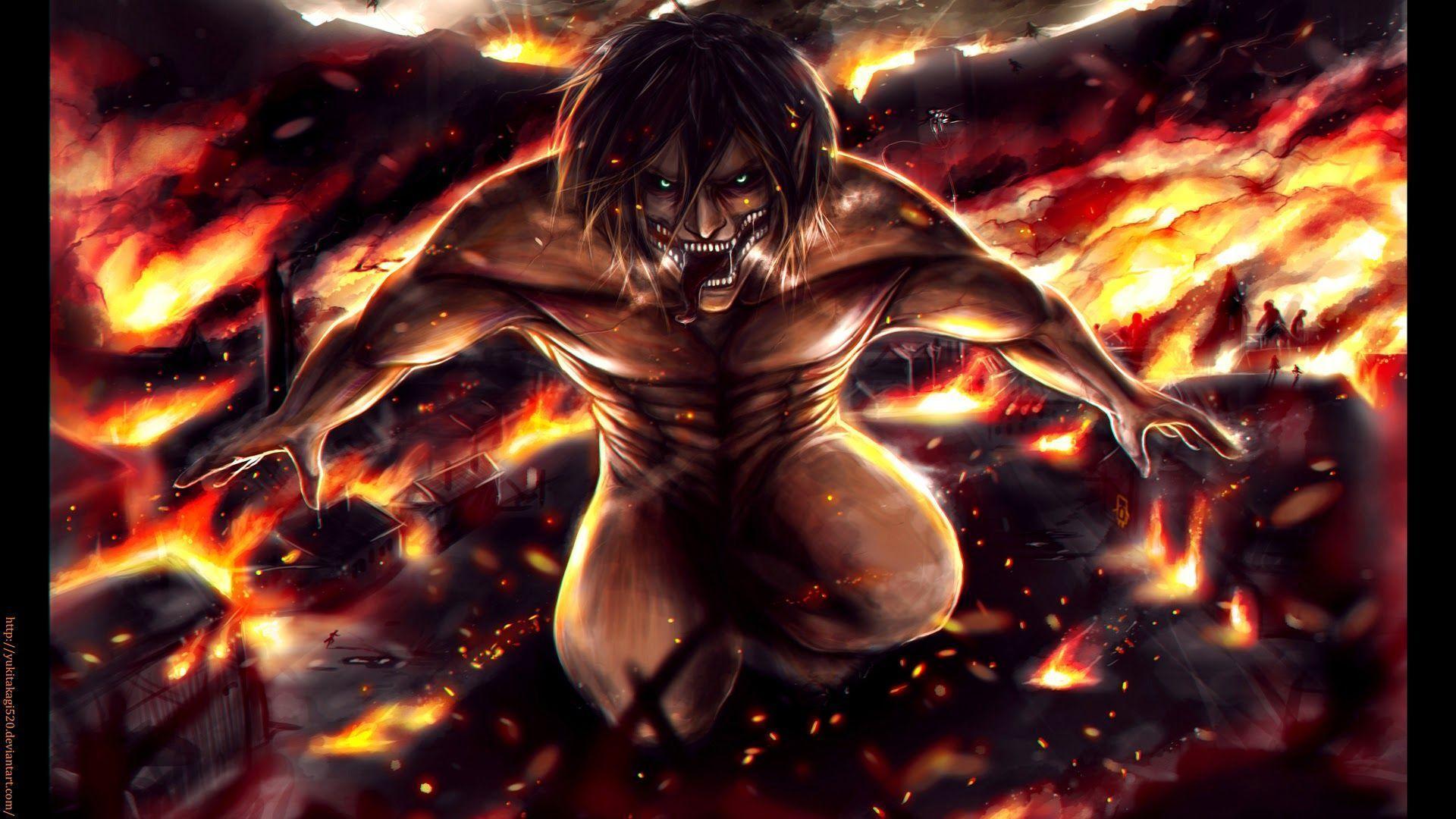 1920x1080 Eren Yeager Wallpaper
