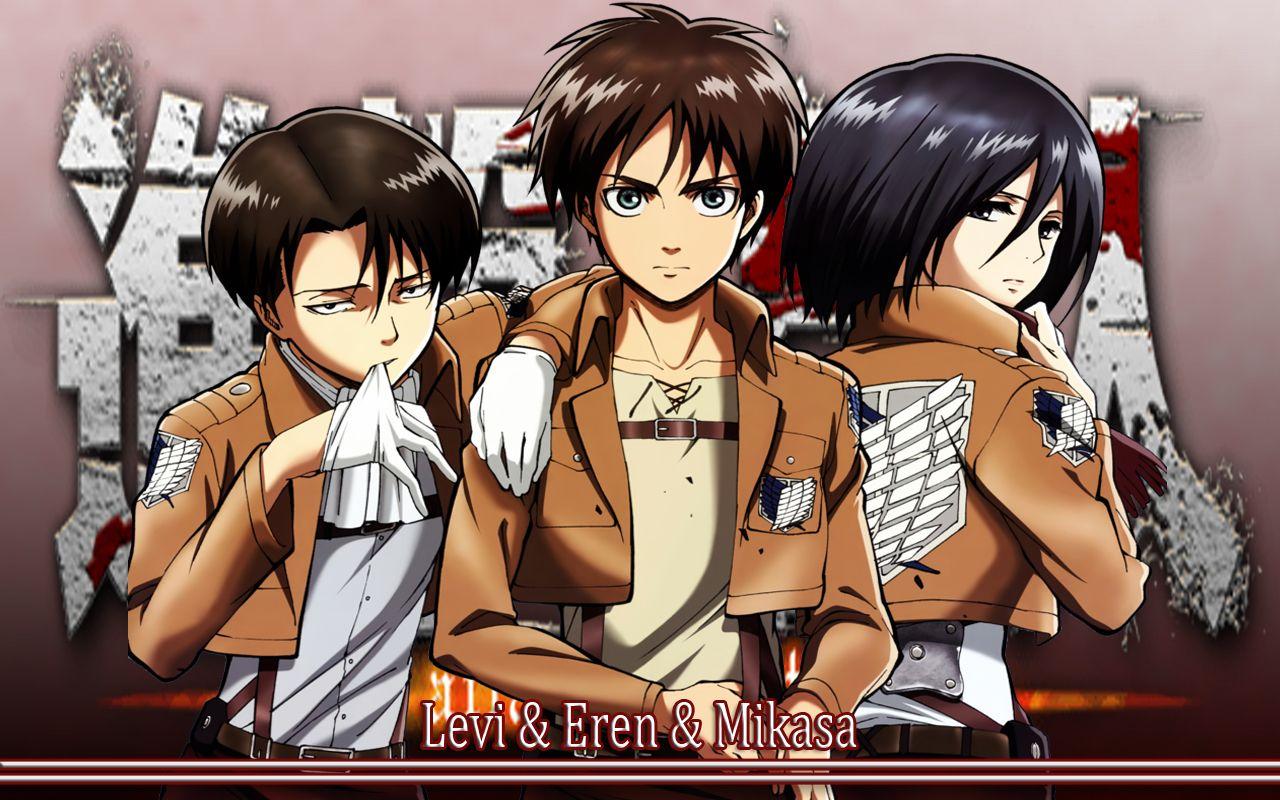 1280x800 Free download Levi Eren Mikasa Wallpaper by ng9 [1280x800]