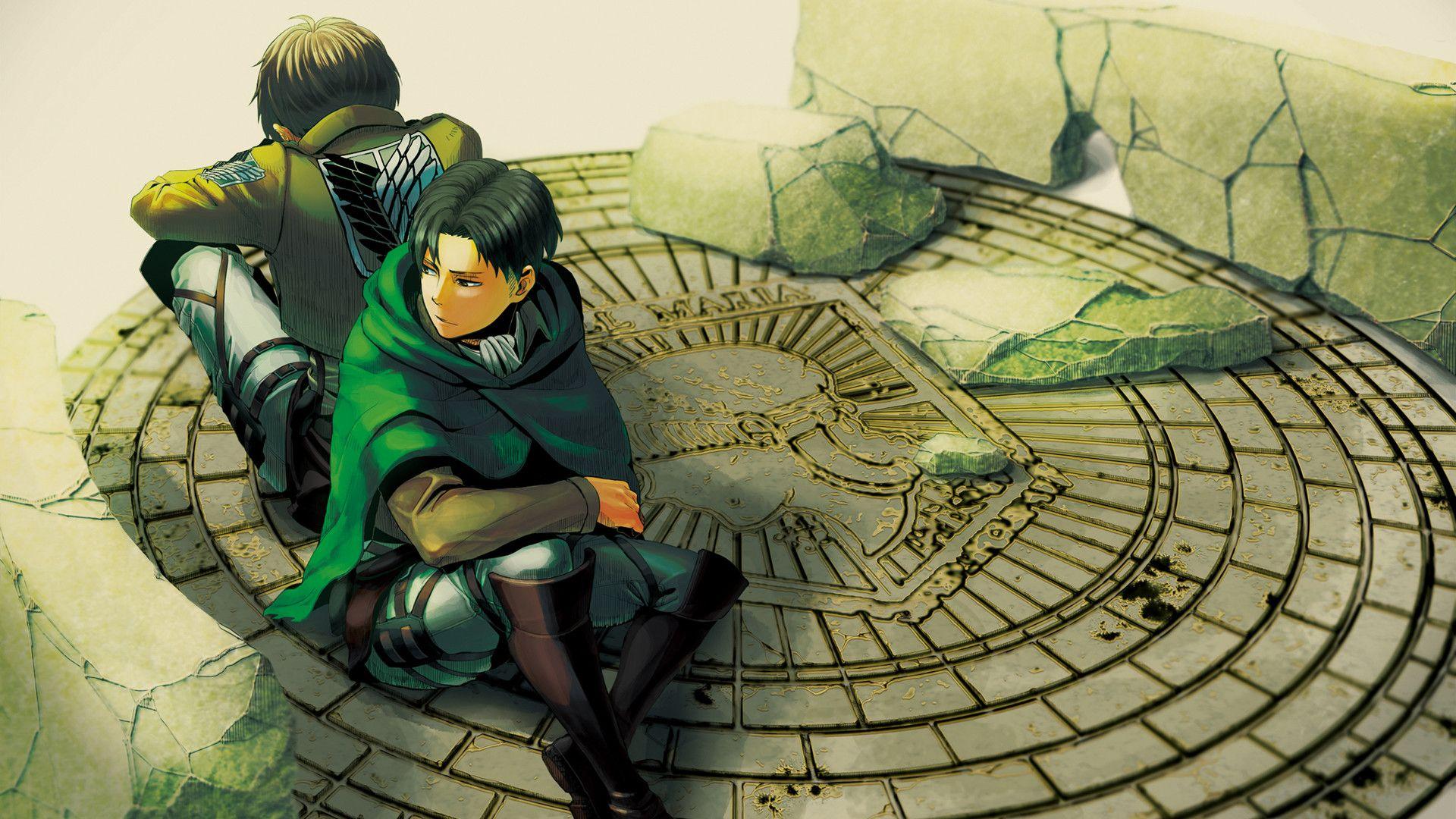 1920x1080 Eren and Levi Wallpaper