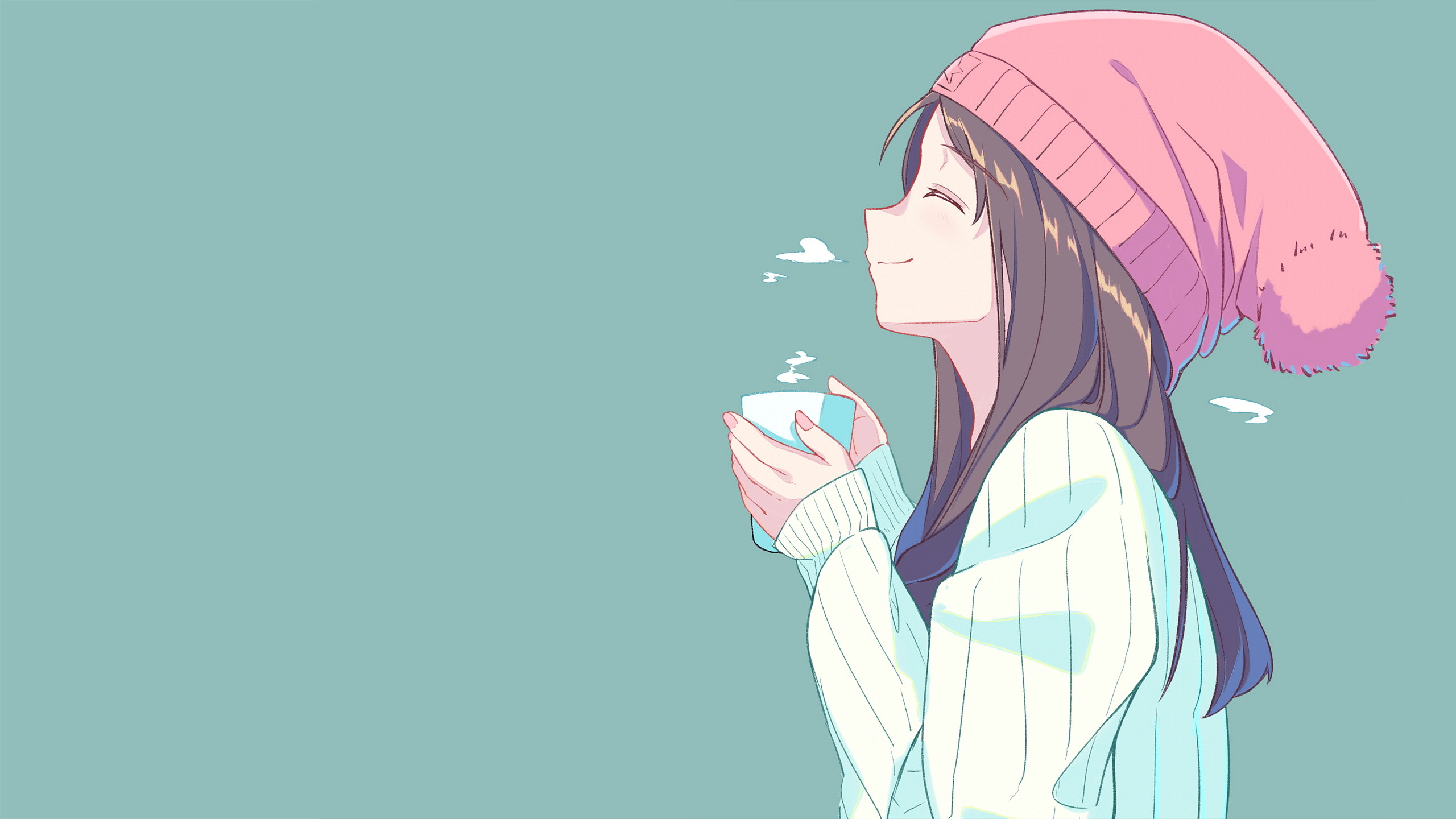 2560x1440 Tea girl [Original](2560x1440)