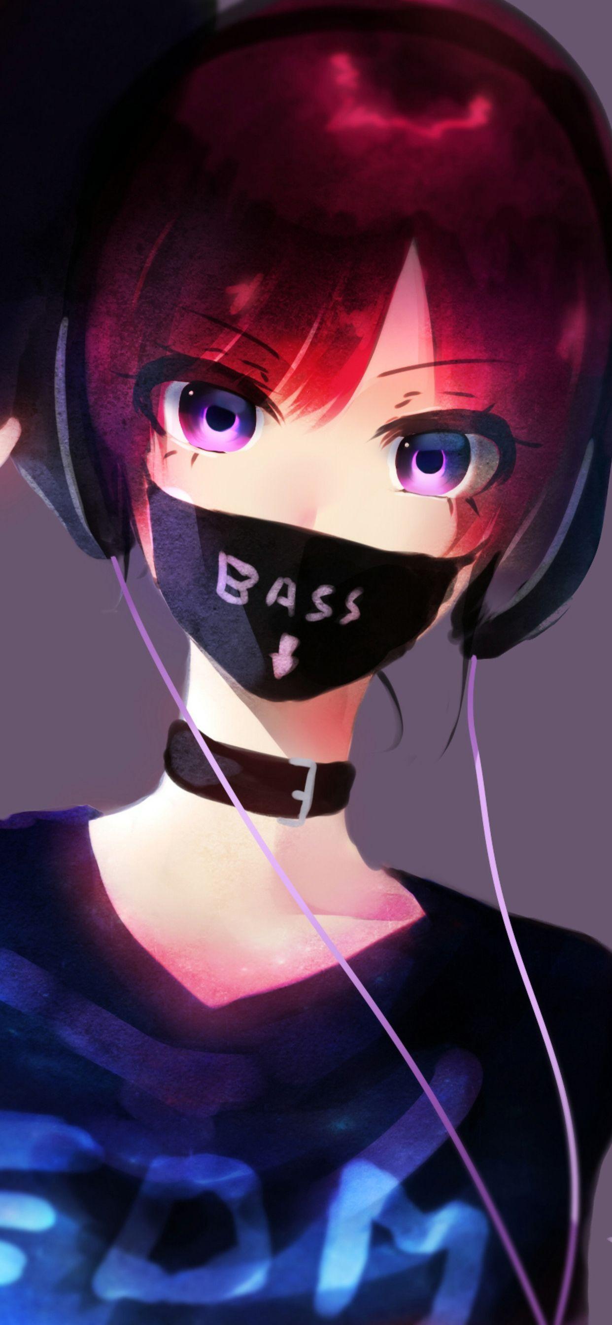 1242x2688 Edm Anime Girl iPhone Xs Max HD 4k Wallpaper Image Girls