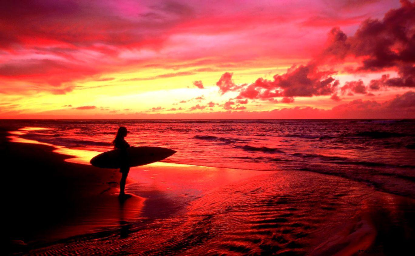 Sunset Surfing Wallpapers - Top Free Sunset Surfing Backgrounds ...