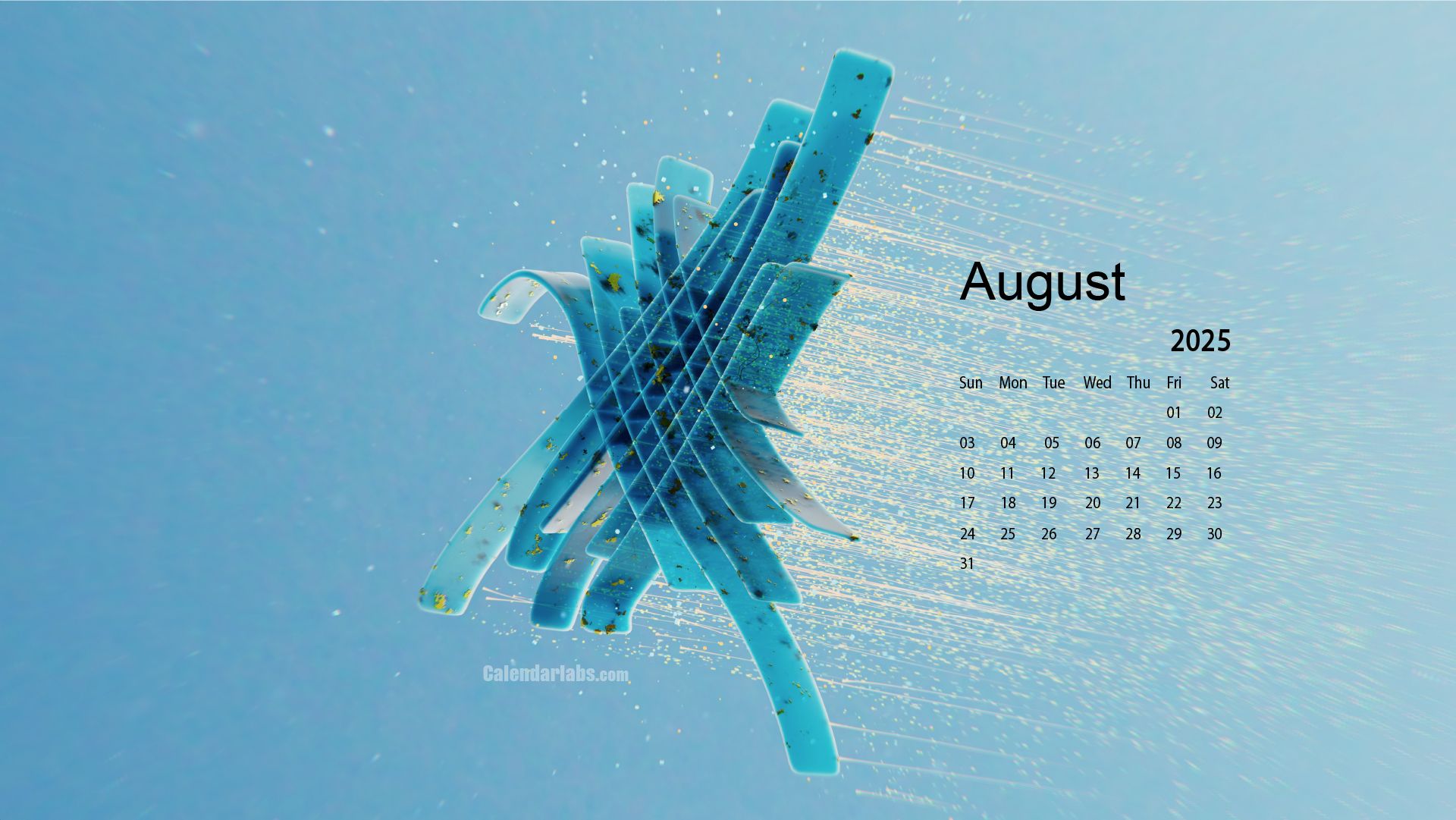 1920x1081 August 2025 Desktop Wallpaper Calendar