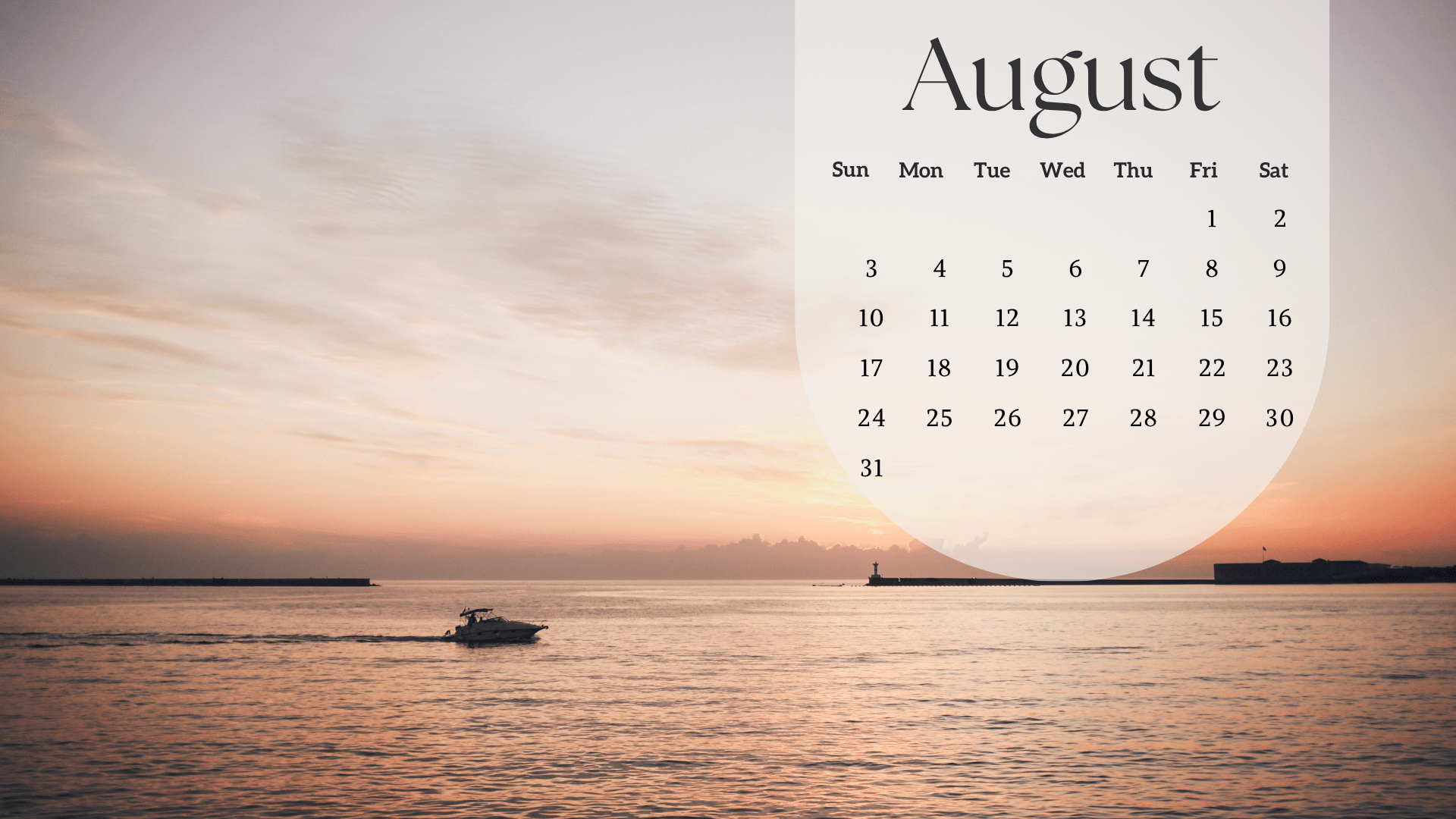 1920x1080 Free August 2025 Desktop Calendar Background (EASY DOWNLOAD)