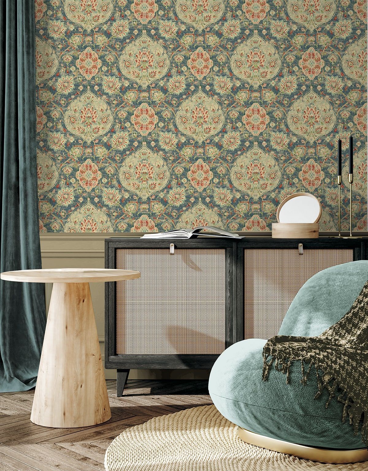 1200x1535 Caspian Celestial Peel and Stick Wallpaper by Surface Style Wallpaper