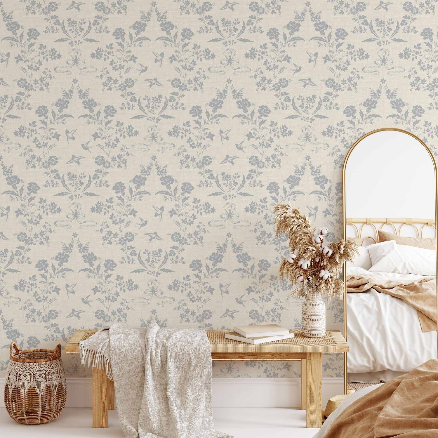 1500x1500 Coquette Vintage Garden Wallpaper
