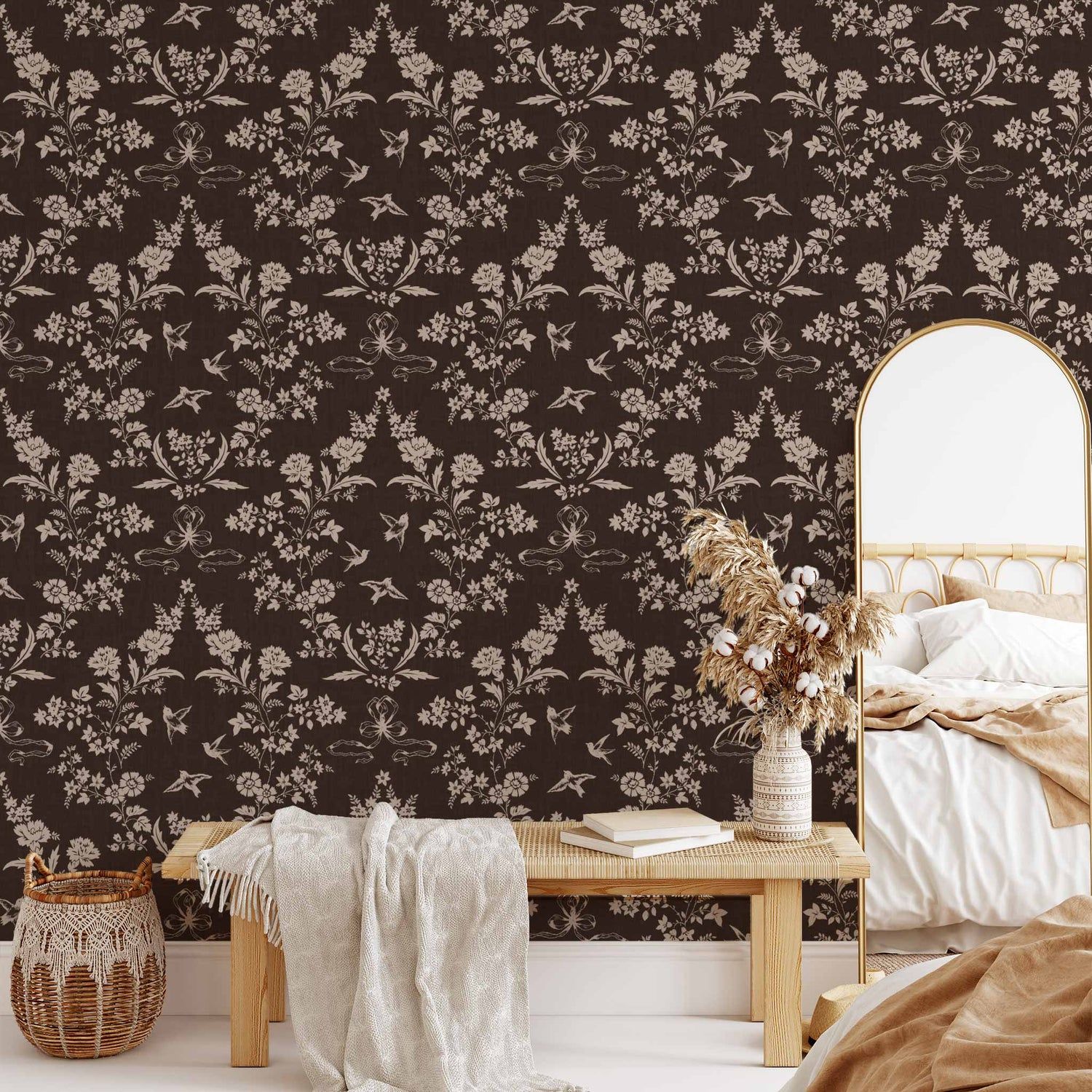 1500x1500 Coquette Vintage Garden Wallpaper