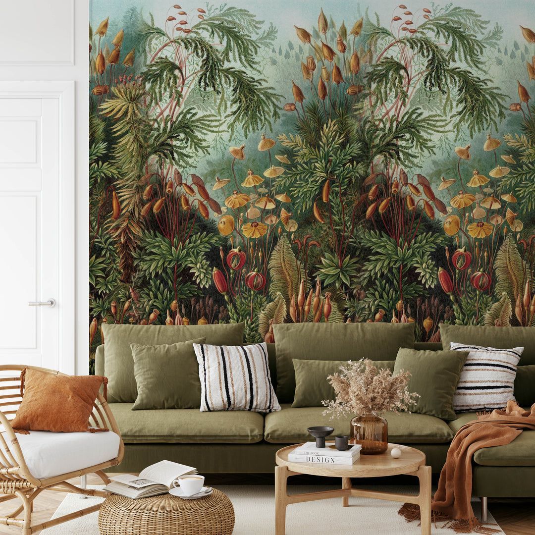 1080x1080 Tropical Antique Wallpaper Mural