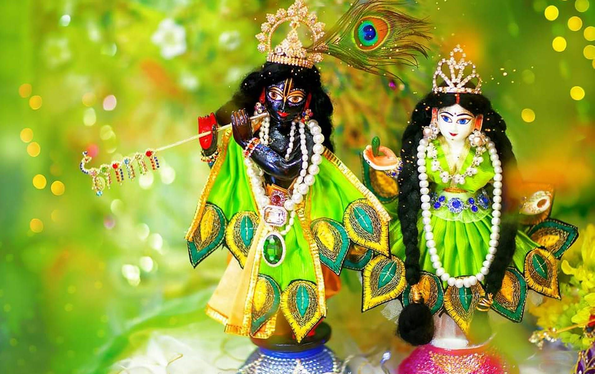 1920x1209 Radha Krishna Background