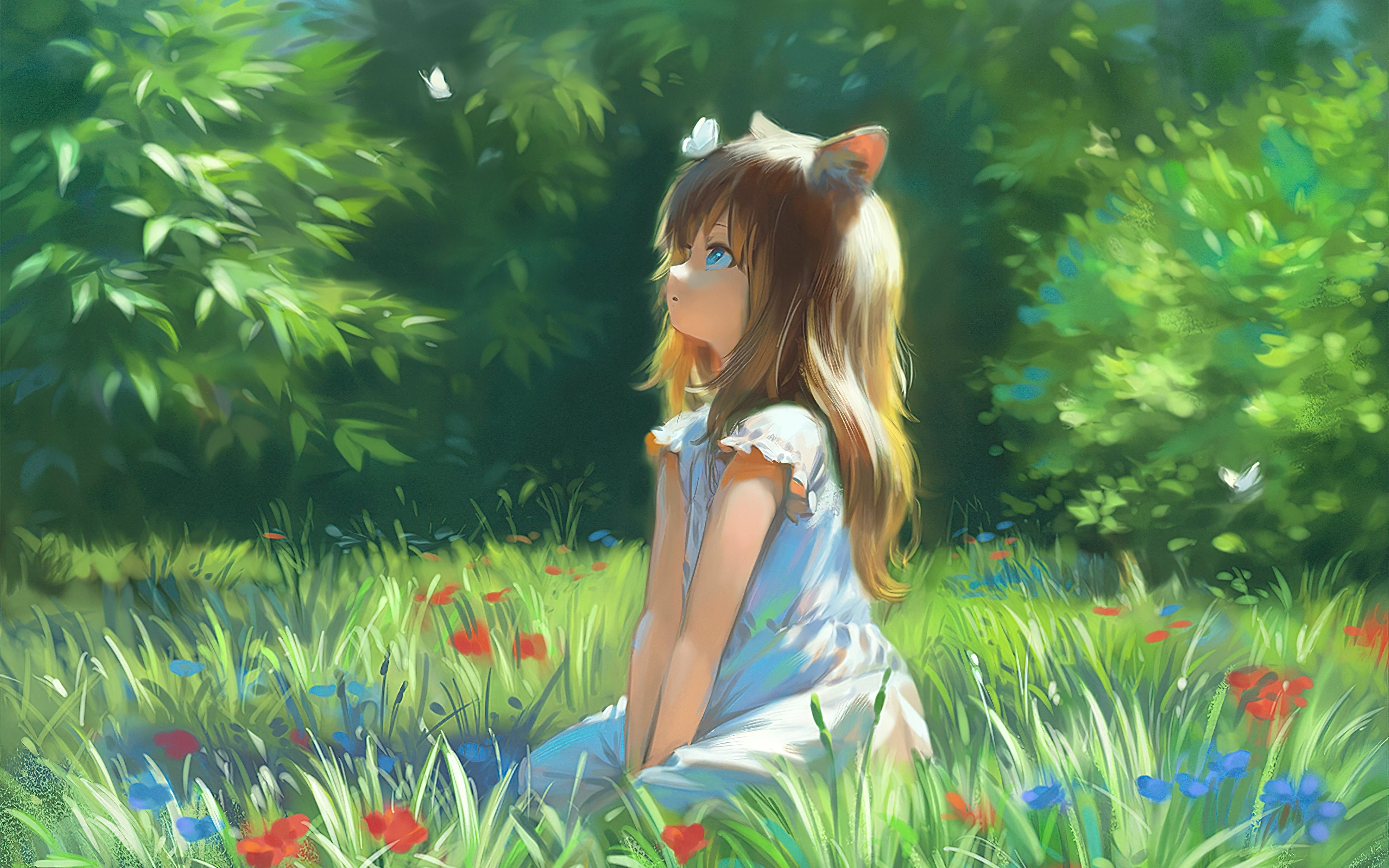 5120x3200 Kemonomimi Wallpaper