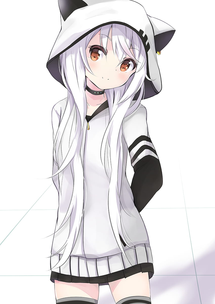 850x1200 Kemonomimi, Cute Wolf Girl HD phone wallpaper