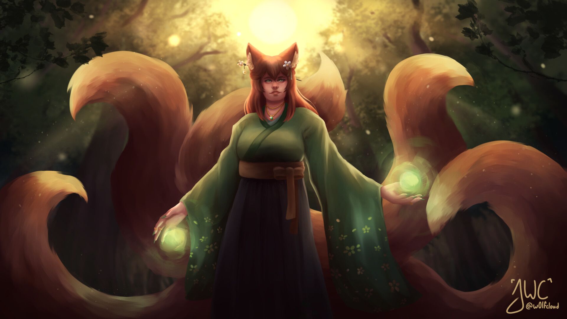 1920x1080 Wolf kemonomimi female
