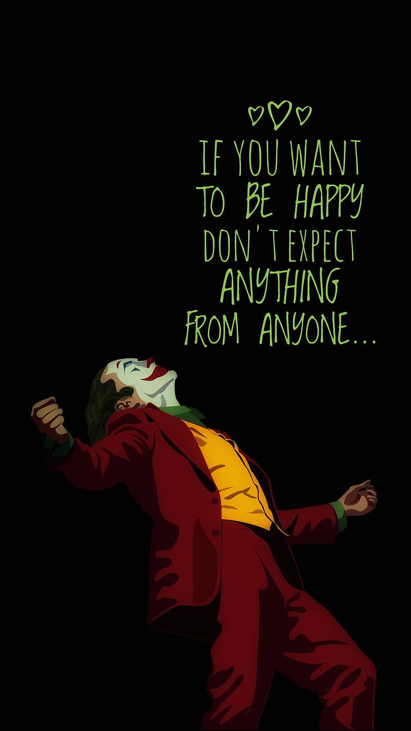 800x1422 Sayings, alone, amoled, black, dark, good, joker, love, motivational, pain, sad, HD phone wallpaper