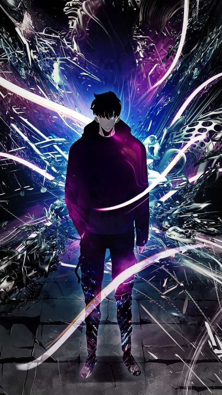 736x1308 Solo Leveling Jin Woo 4K Vertical Phone Wallpaper