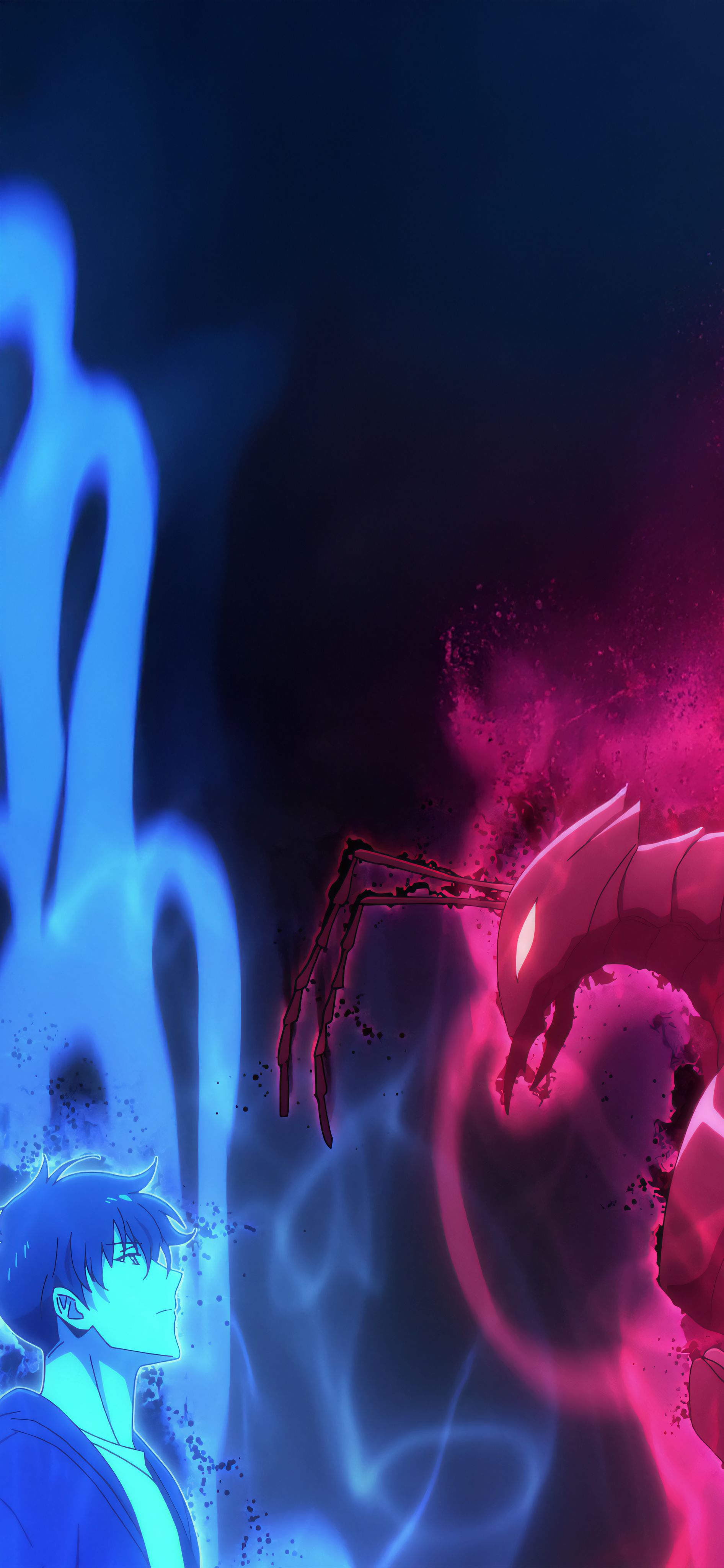 1892x4096 PasT² On X: #Wallpaper 4K Jin Woo Vs Beru From Solo Leveling #SoloLeveling / X