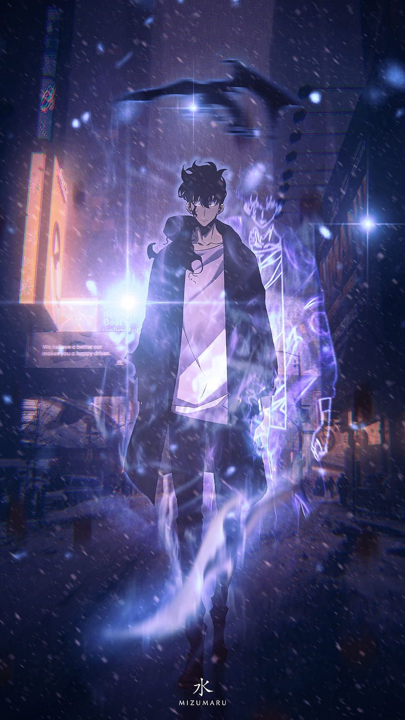 800x1422 Sung Jin Woo, manhwa, god of tower, anime aesthetic, shadow army, solo leveling, HD phone wallpaper
