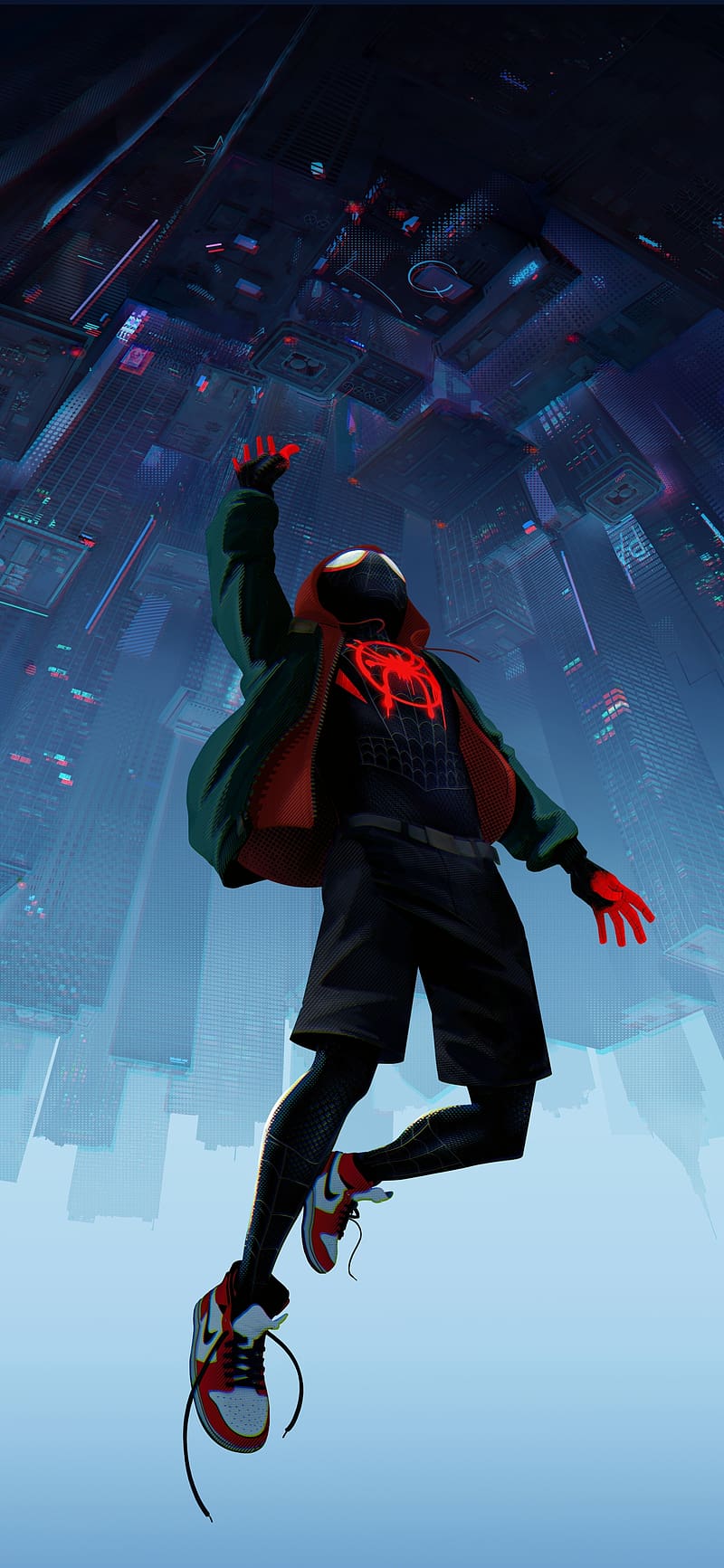 800x1733 Spider Man, Movie, Miles Morales, Spider Man: Into The Spider Verse, HD phone wallpaper