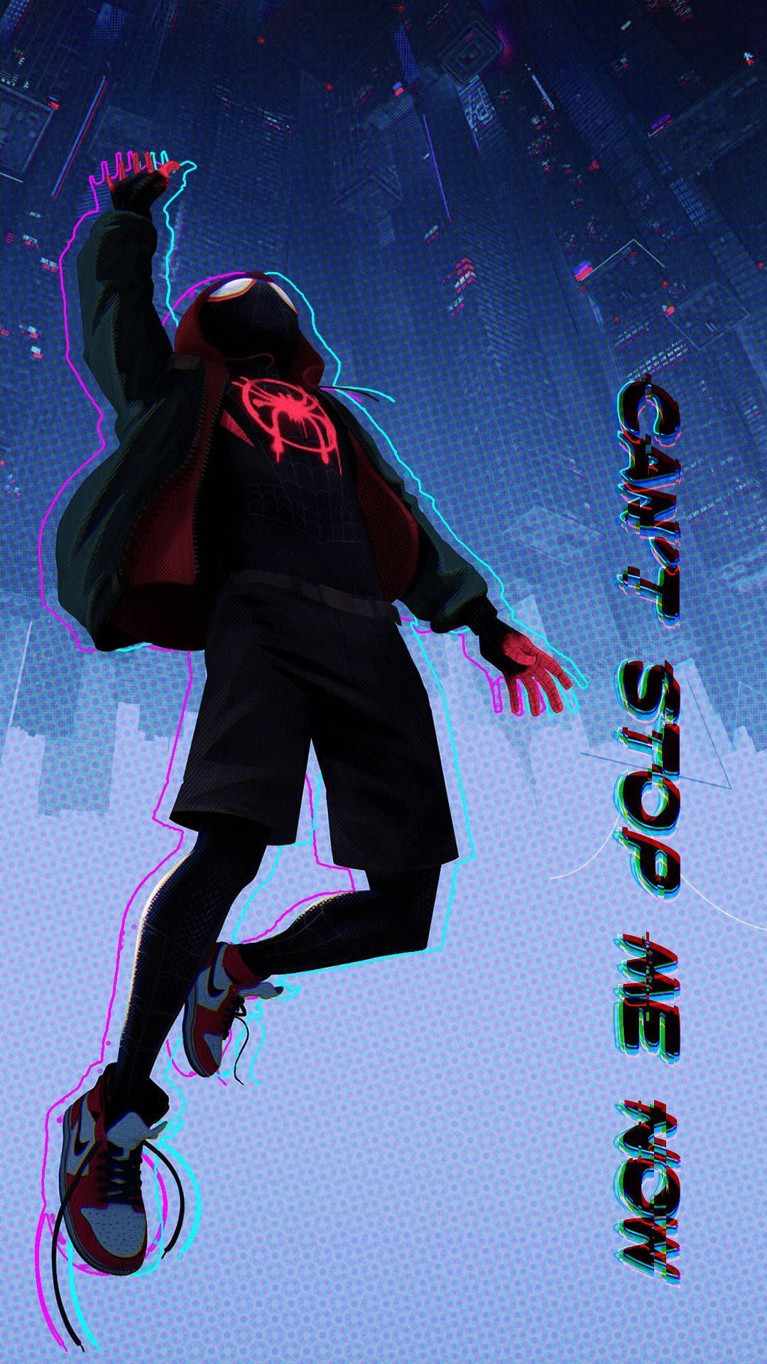 1080x1920 Download Spider Verse Superhero Miles Morales Wallpaper