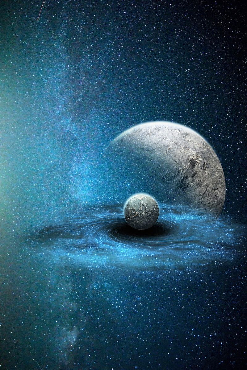 800x1200 Planet, blue, blur, blurred, dark, earth, nebula, new, planets, HD phone wallpaper