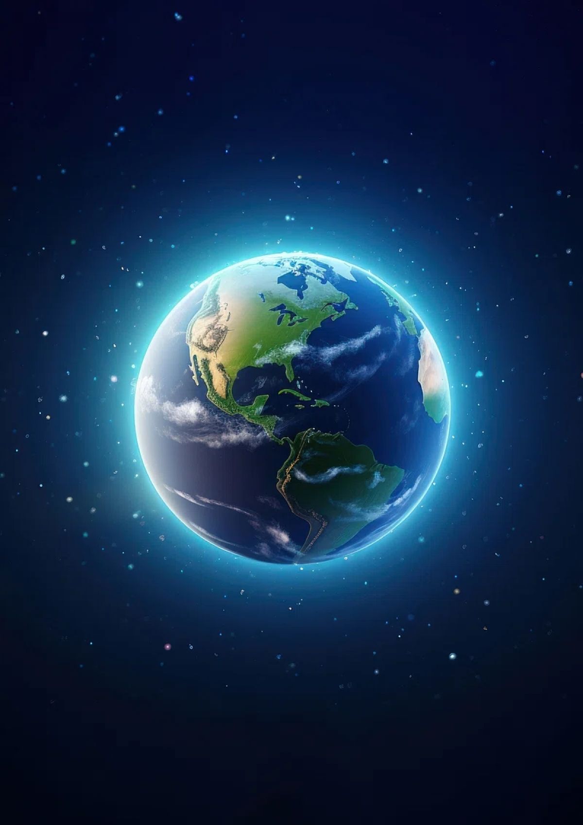 1200x1698 Vibrant Planet Earth Illustration