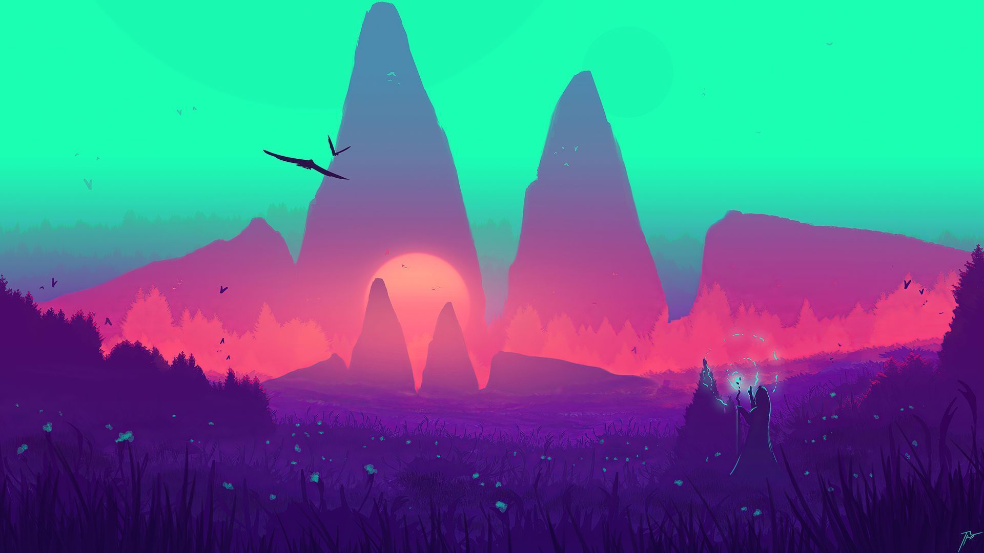 1920x1080 New Planet Portal Minimal HD Wallpaper