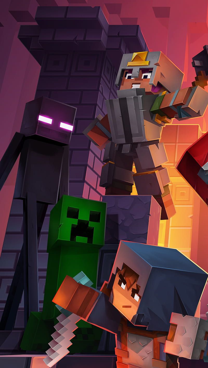 800x1414 Minecraft nether, universe, HD phone wallpaper