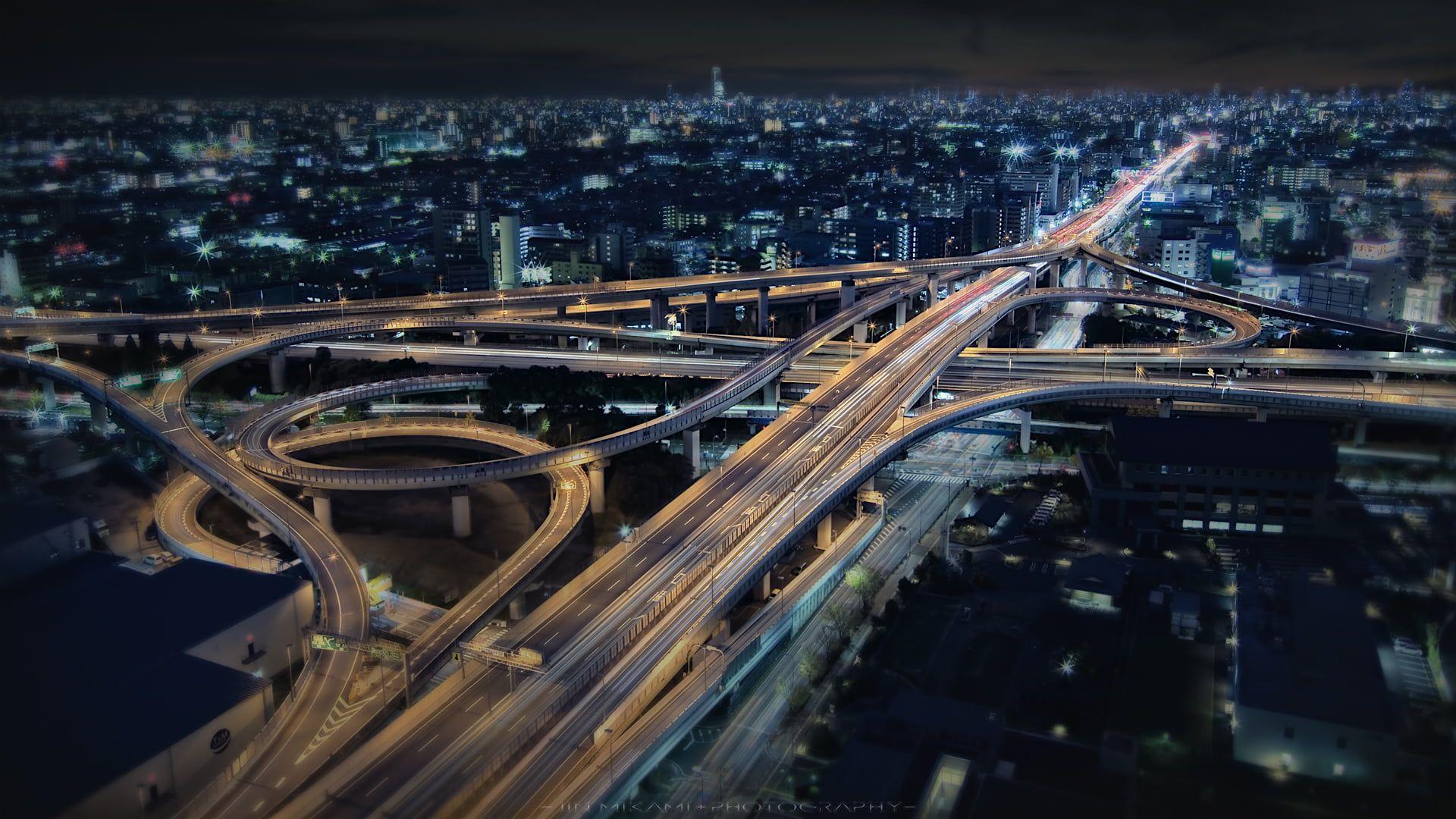 1920x1080 Street during nightime, osaka, japan HD wallpaper