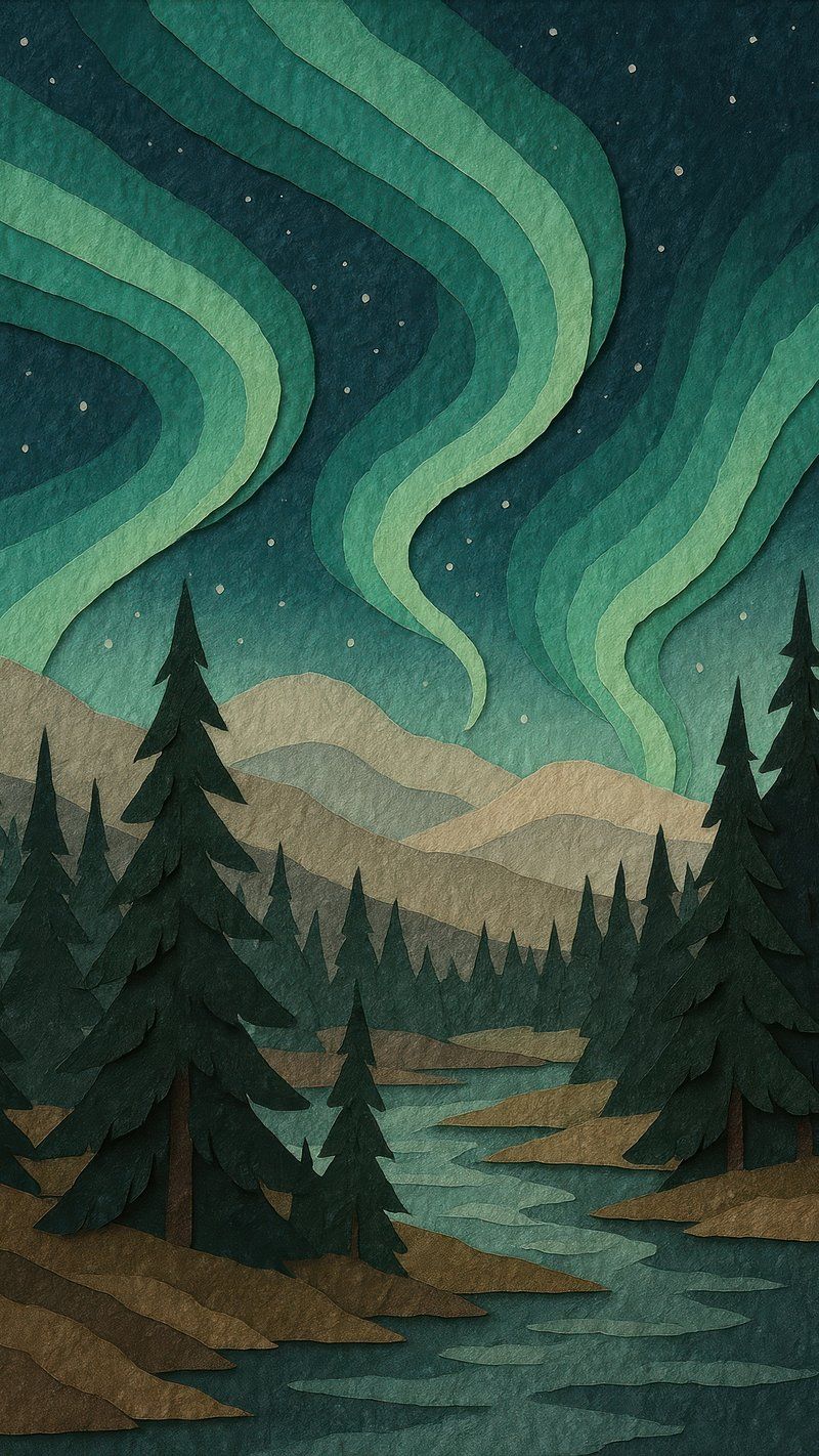 800x1422 Northern Forest Background Image Wallpaper