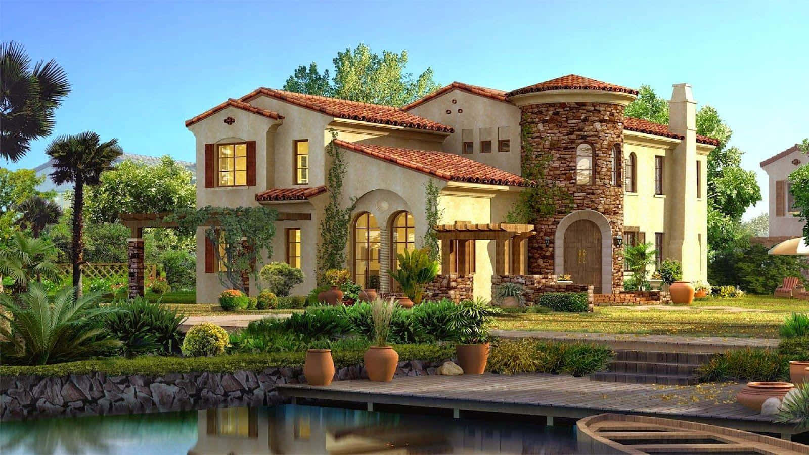 1600x900 Beautiful House Picture