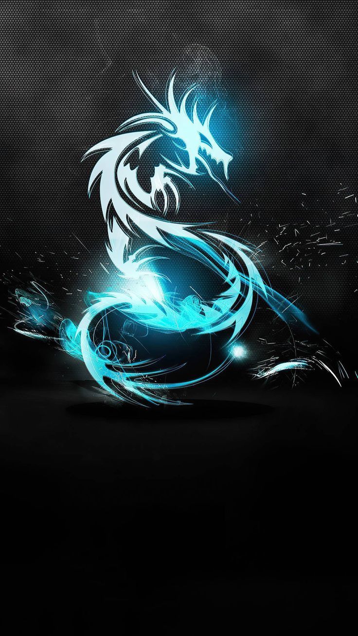 736x1308 Dark, dragon, minimal, 4k 1080x1920