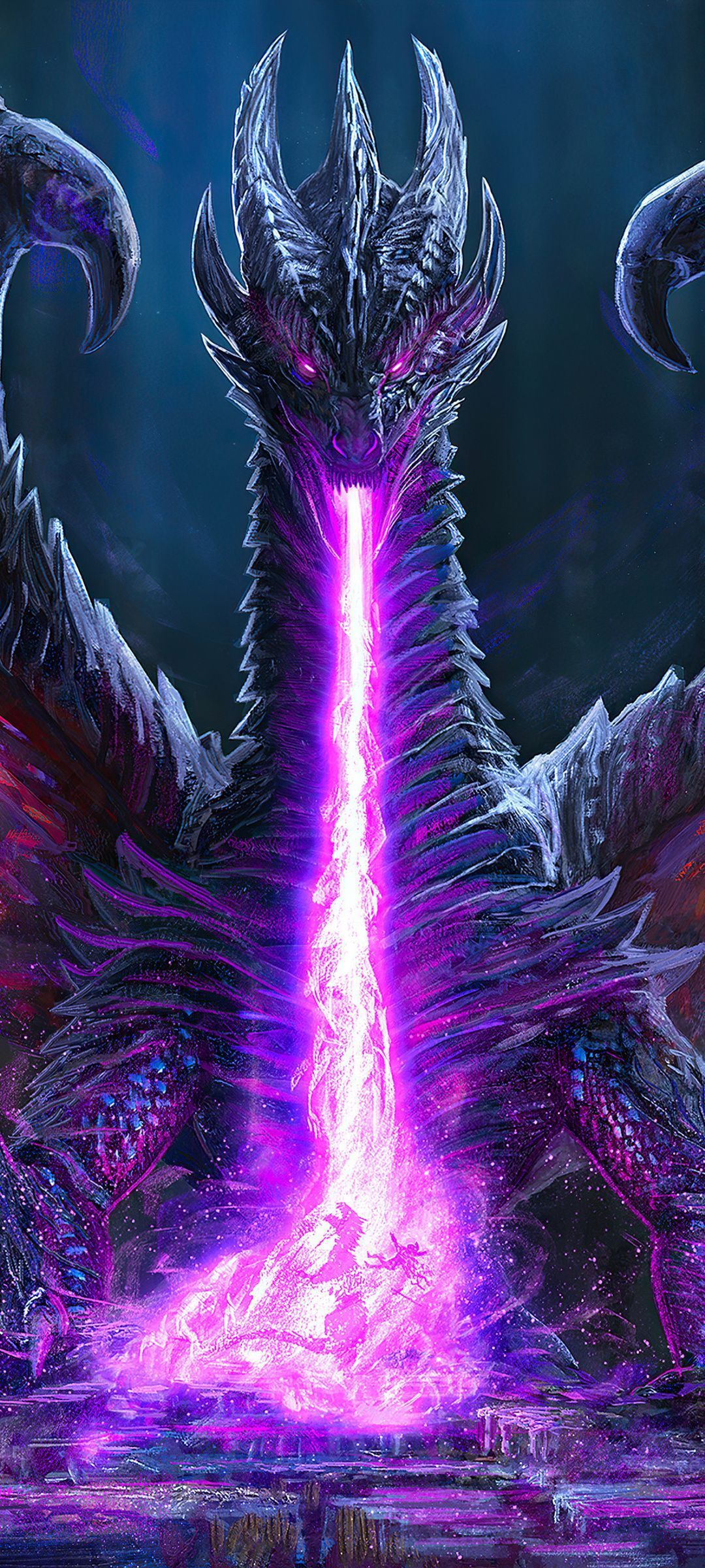 1080x2400 Black Dragon Breath Battle 4k Google Pixel 7 , HD 4k Wallpaper, Image, Background, Photos and Picture