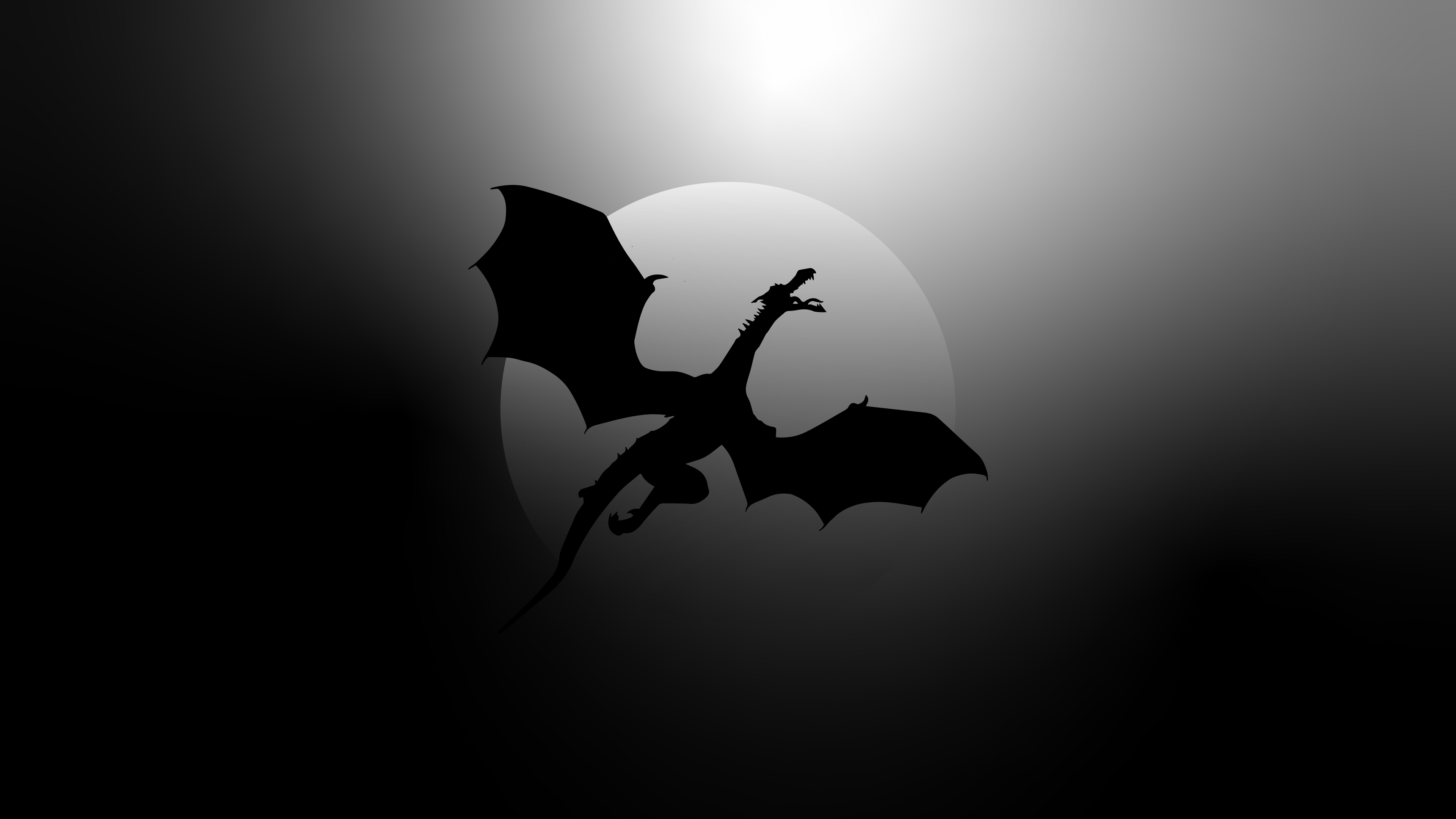 3840x2160 Black Dragon 4k Wallpaper