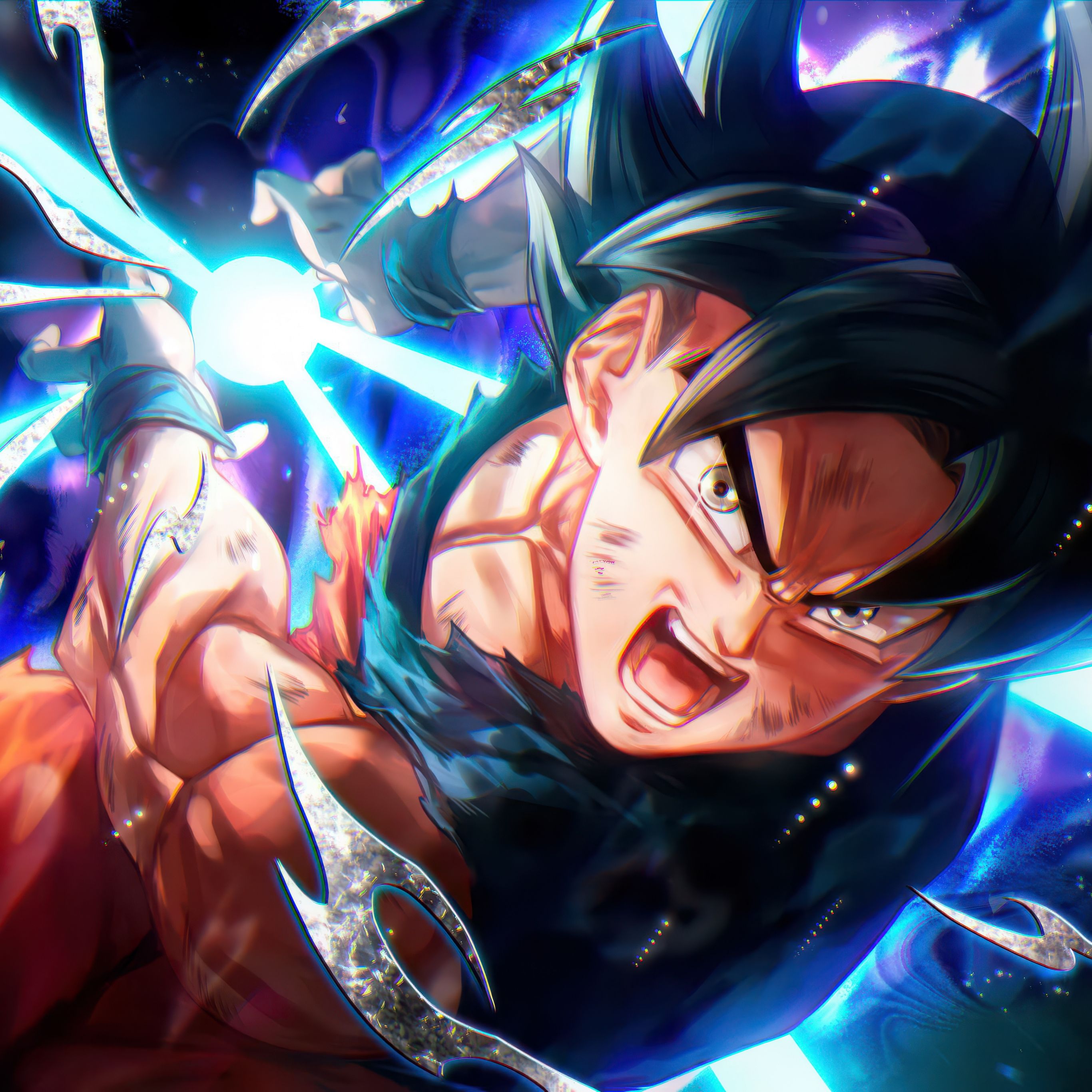 2732x2732 Goku Black Wallpaper 4K, Dragon Ball Z