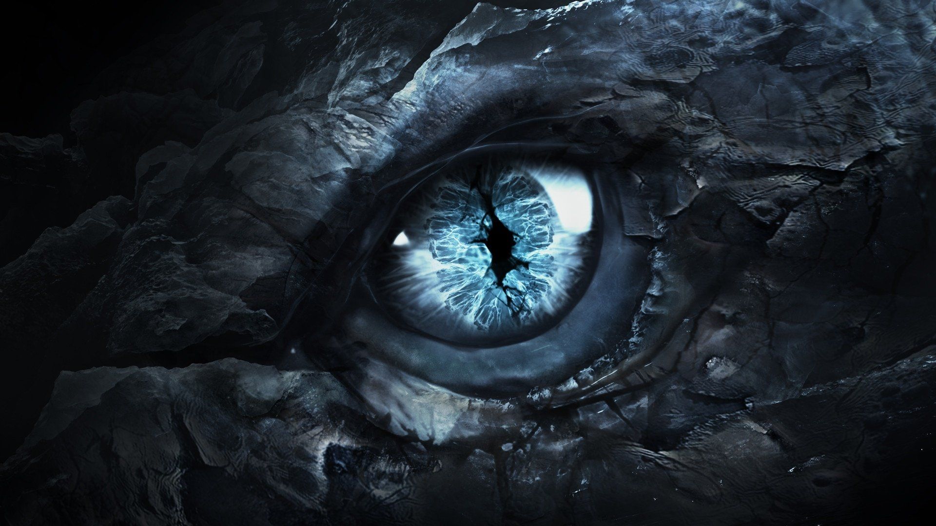 1920x1080 Epic Dragon Eye HD Wallpaper: Artistic Fantasy Close Up