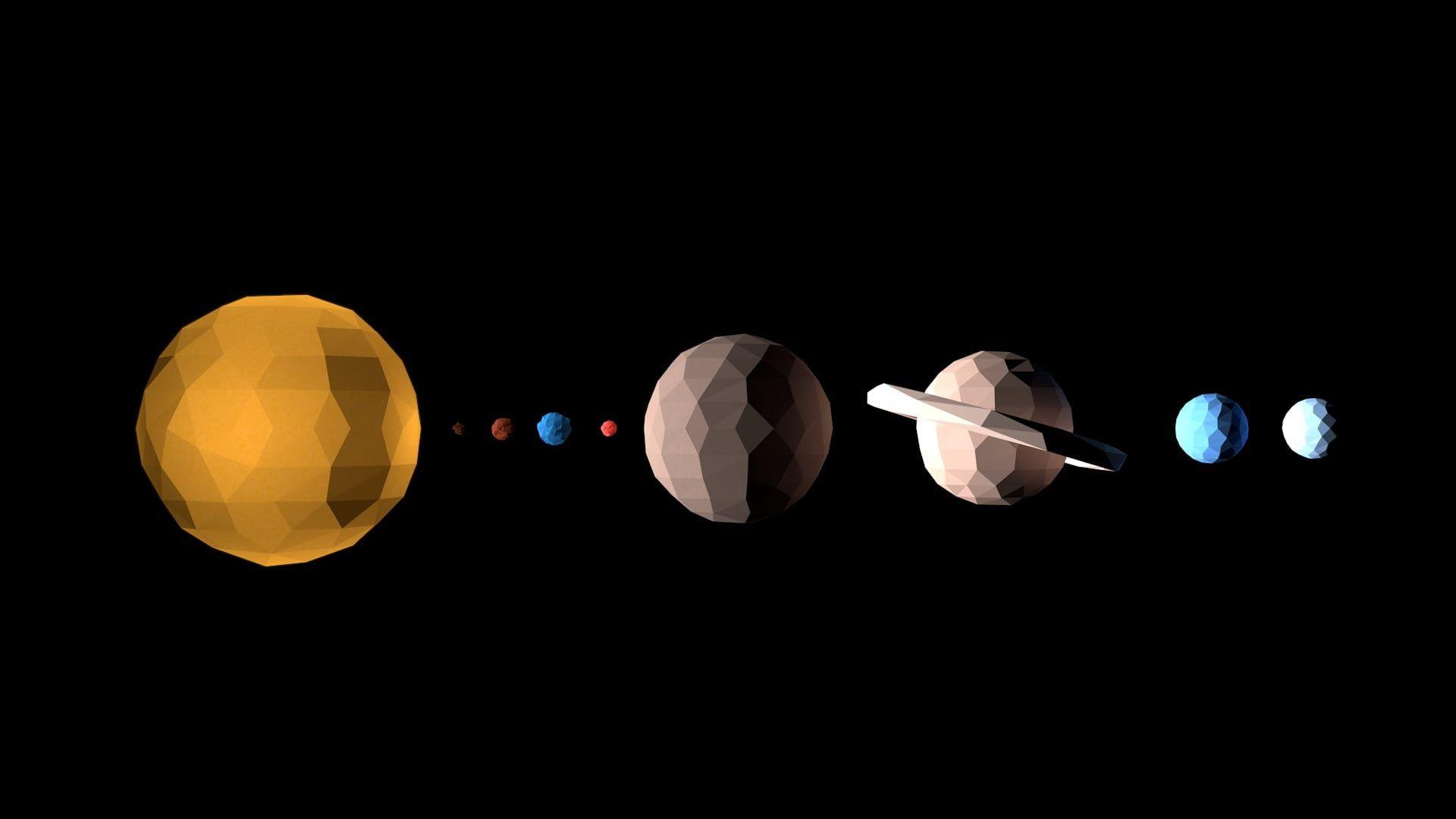 Minimalist Solar System Wallpapers - Top Free Minimalist Solar System