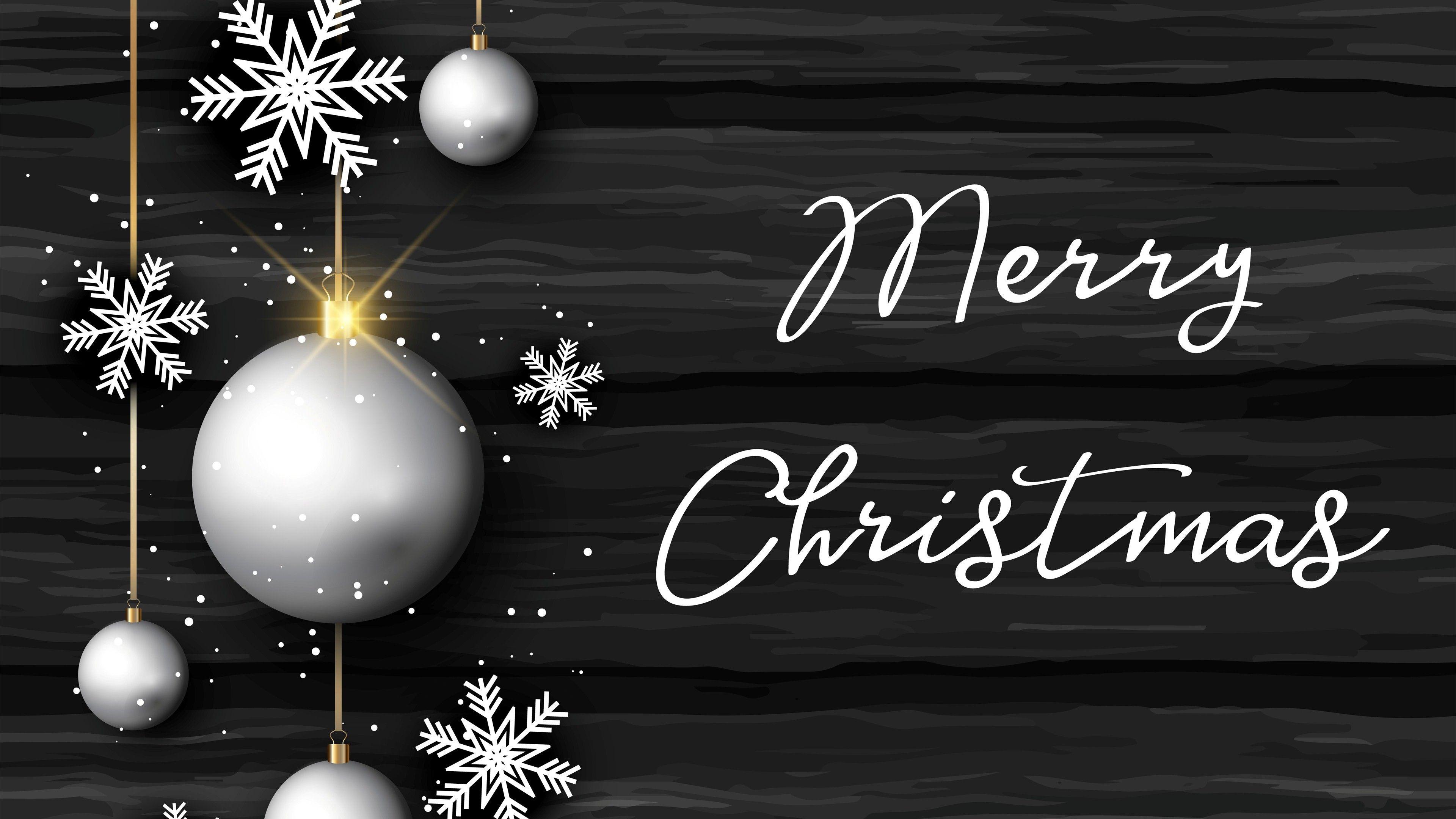 Christmas Logo Black And White Wallpapers  Wallpaper Cave