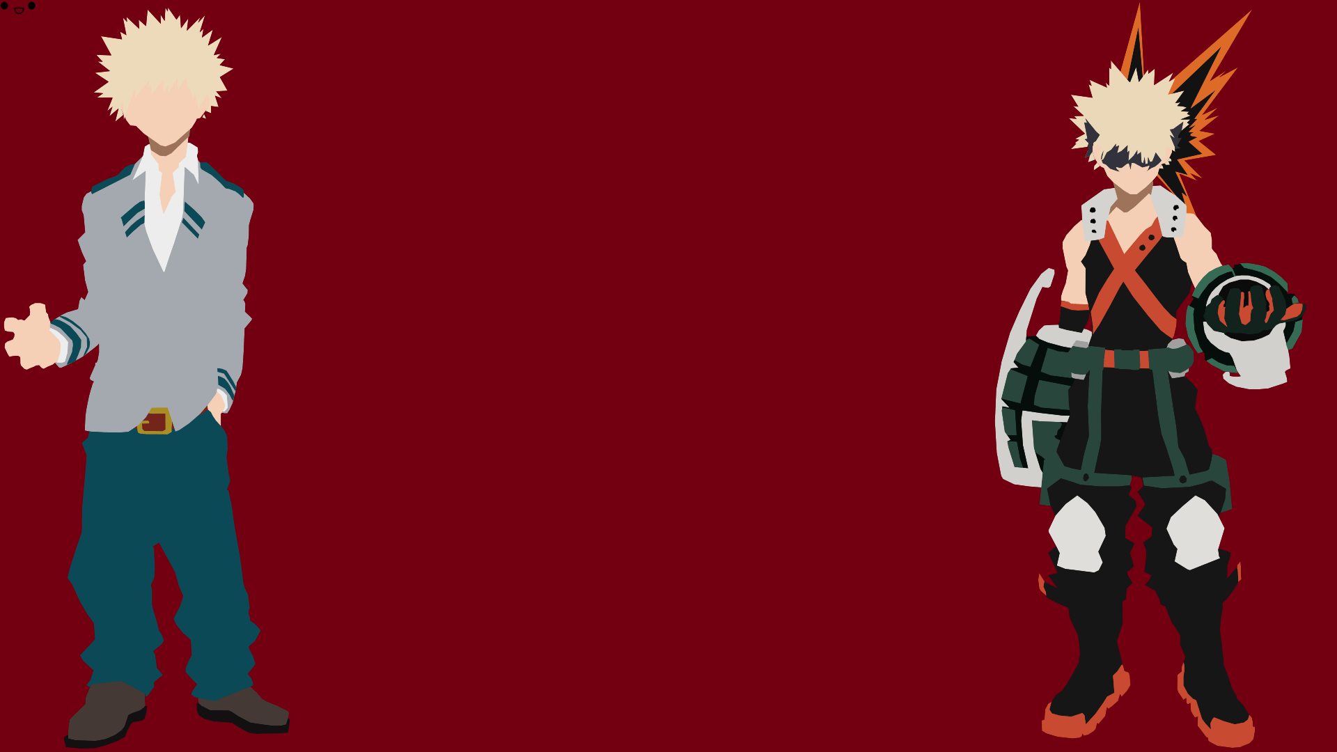 1920x1080 Fanart Flat Wallpaper Katsuki Bakugo