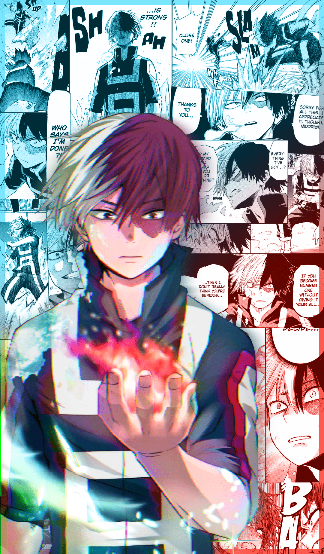 1080x1843 Made a Todoroki wallpaper after my long hiatus on BNHA stuff