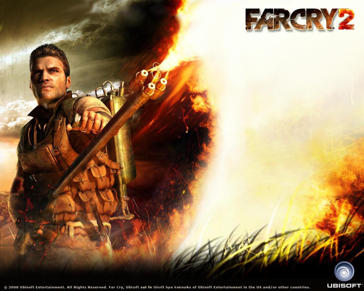 1280x1024 Far Cry 2 flamethrower