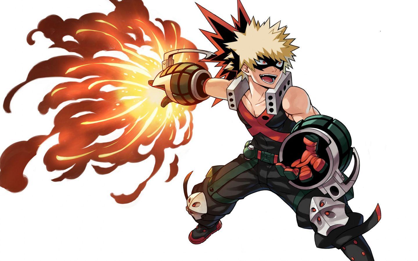 1440x900 Download Blonde, anime boy, Katsuki Bakugou wallpaper, 1440x900