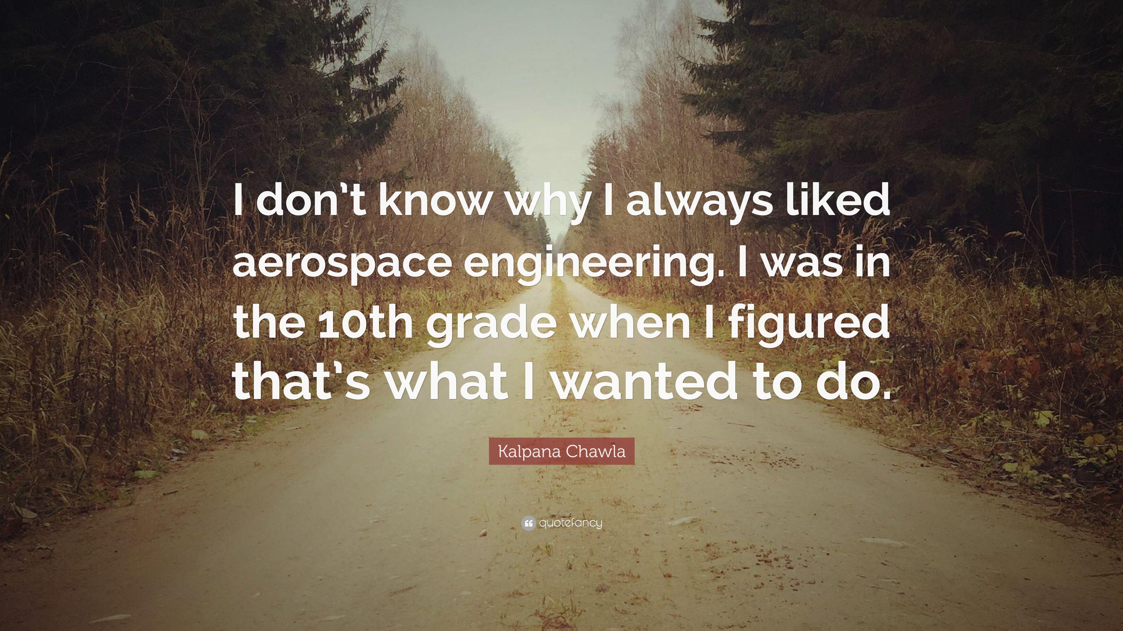 3840x2160 Kalpana Chawla Quote: “I don't know why I always liked aerospace