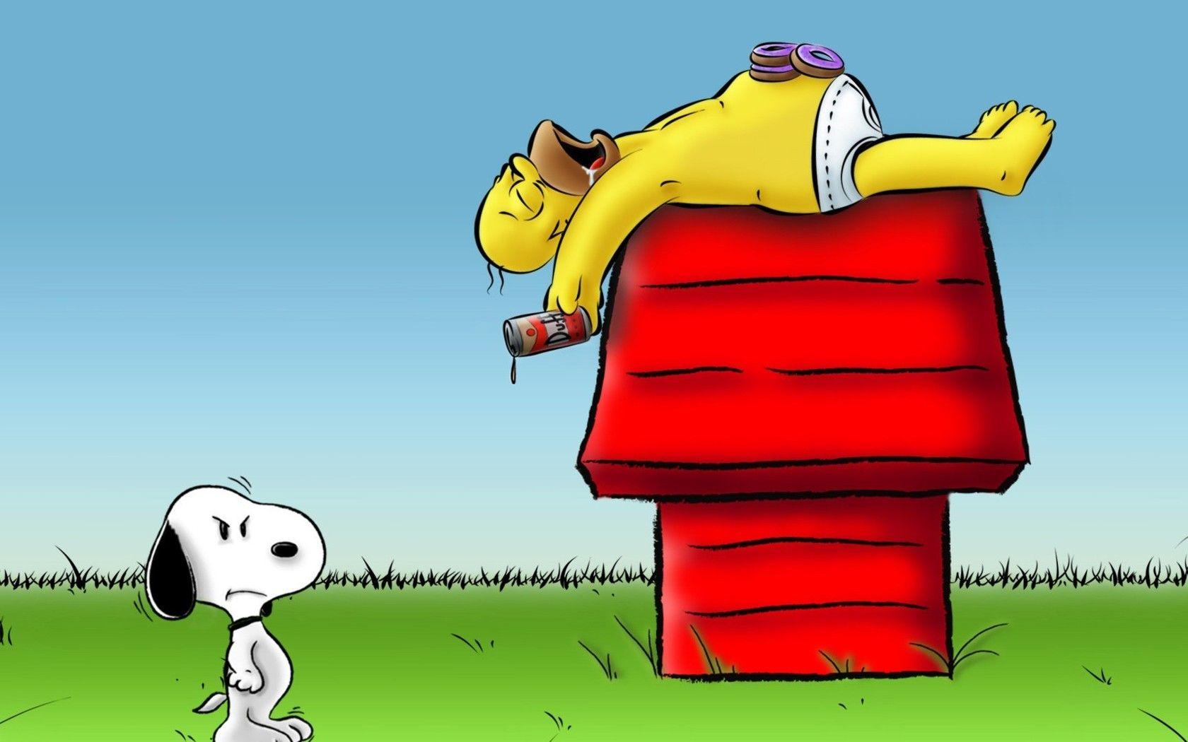 1680x1050 Free download Snoopy Christmas HD Wallpaper For Desktop