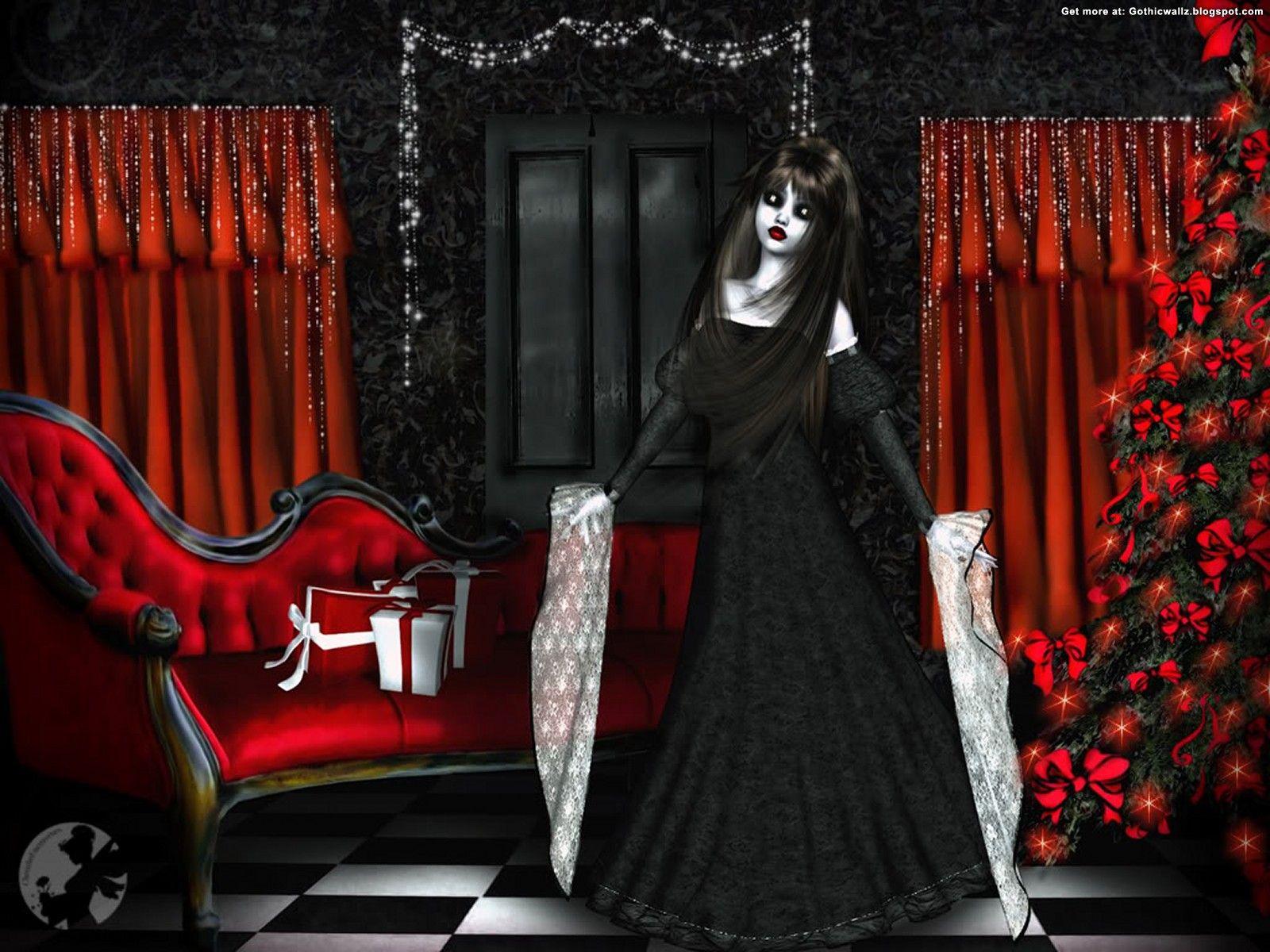 1600x1200 Dark Christmass Christmas Wallpaper
