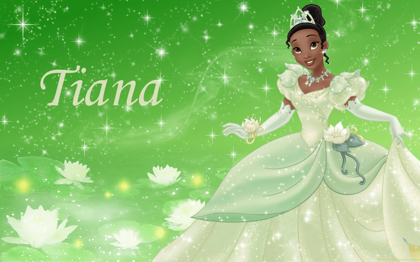 1440x900 The Princess and the Frog Princess Tiana Cartoon HD Wallpaper